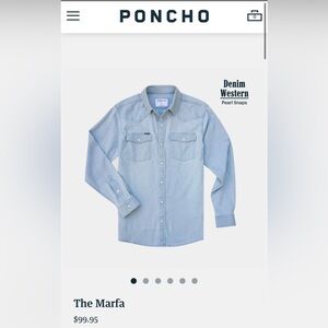 Poncho Denim Button-Down Shirt